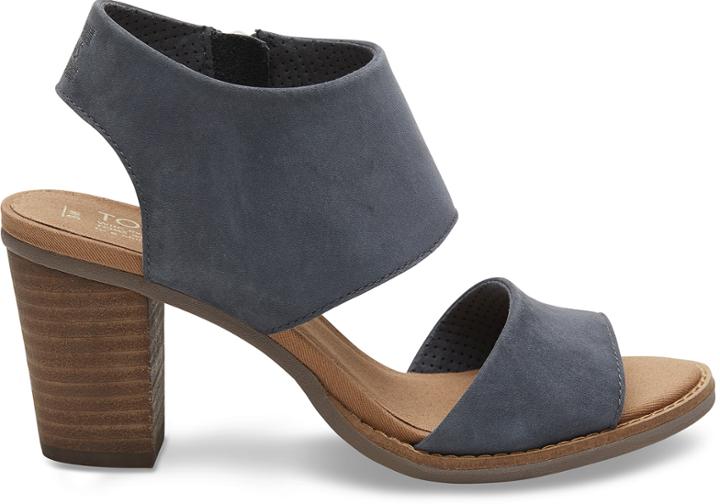 Toms Toms Bluestone Leather Women's Majorca Cutout Sandals - Size 7