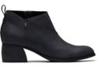 Toms Black Leather Women's Leilani Booties