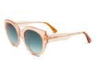 Toms Toms Luisa Peach Crystal Sunglasses With Blue Brown Gradient Lens