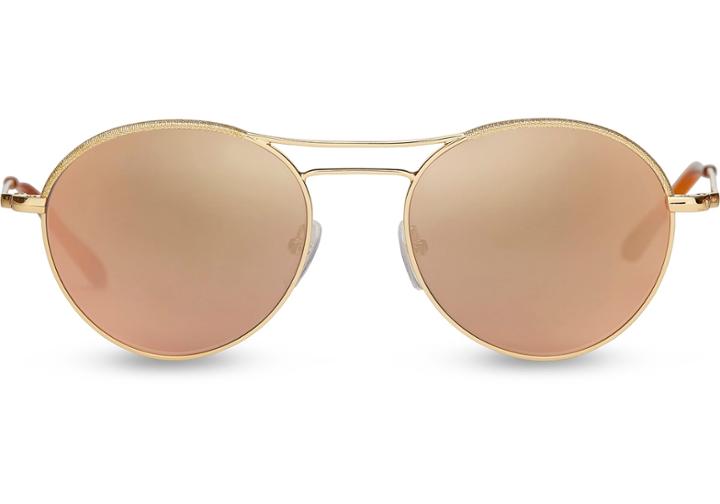 Toms Melrose Yellow Gold Shimmer Champagne Mirror Lens