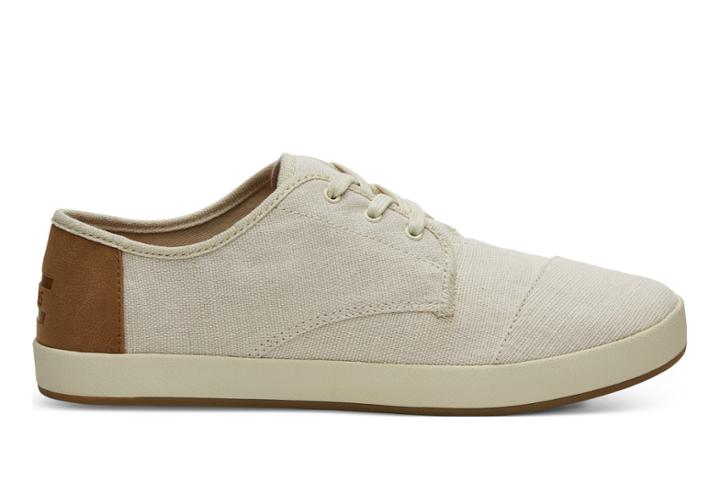 Toms Toms Natural Burlap Men's Paseo Sneakers Shoes - Size 9.5