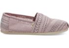 Toms Burnished Lilac Arrow Embroidered Mesh Women's Classics