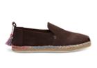 Toms Toms Ganache Suede With Tassel Women's Deconstructed Alpargatas Shoes - Size 8