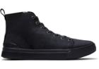 Toms Black Distressed Leather Men's Trvl Lite High Sneakers