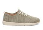 Toms Toms Army Green Microstripe Men's Del Rey Sneakers Shoes - Size 8