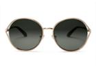 Toms Toms Blythe Rose Gold Polarized Sunglasses With Olive Gradient Lens