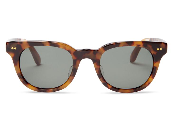 Toms Toms Archie Amber Tortoise Sunglasses With Green Grey Lens