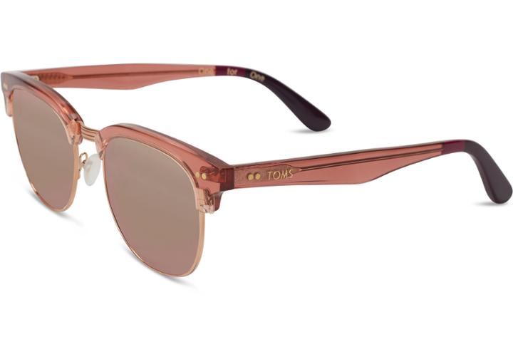 Toms Toms Gavin Sherry Crystal Sunglasses With Rose Mirror Lens