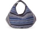Toms Black Stripe Tribal Sequoia Hobo Bag