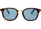 Toms Toms Barron Whiskey Tortoise Sunglasses With Black Diamond Mirror Lens