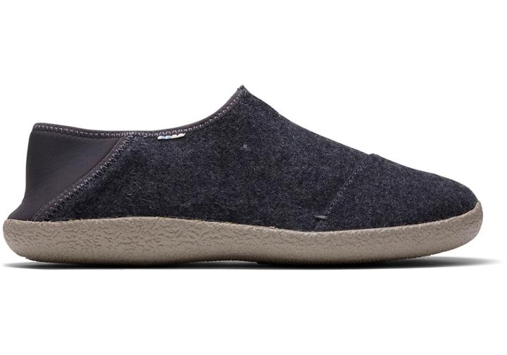 Toms Forged Iron Grey Felt Men's Rodeo Slippers