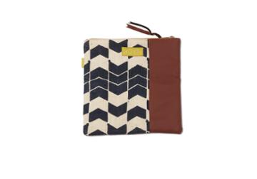 Toms Navy Arrows Fold Over Clutch