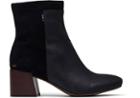 Toms Black Leather Nubuck Women's Emmy Boots