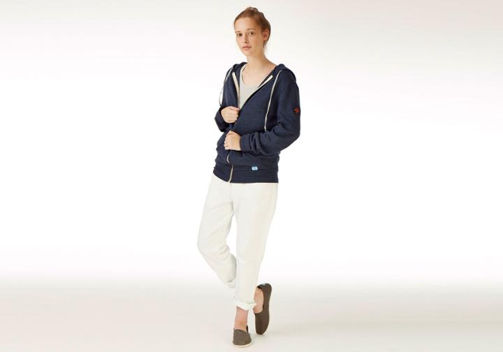 Toms Navy Vintage Zip Up Sweatshirt