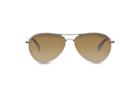 Toms Toms Kilgore Gold Polarized Sunglasses With Solid Brown Lens