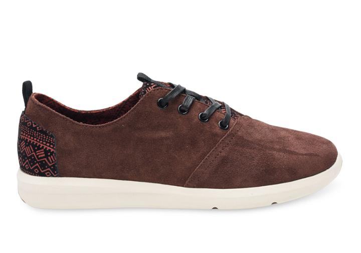 Toms Dark Earth Suede Men's Viaje Sneakers