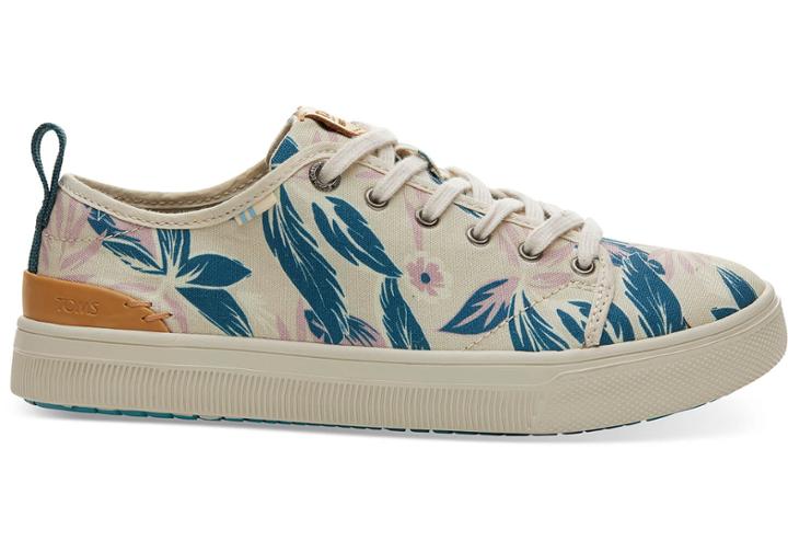 Toms Lilac Floral Print Trvl Lite Low Women's Sneakers