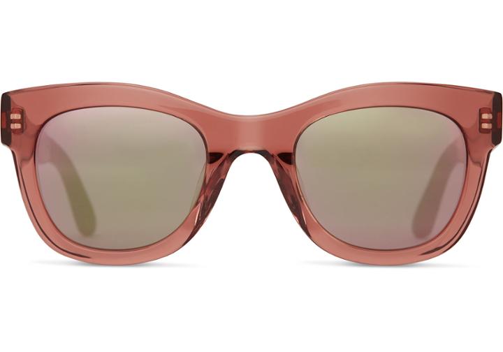 Toms Toms Chelsea Sherry Crystal Sunglasses With Rose Mirror Lens