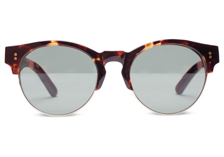 Toms Toms Charlie Rae Tortoise Polarized Sunglasses With Green Grey Lens