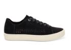 Toms Toms Black Deconstructed Suede Women's Lenox Sneakers Shoes - Size 6.5