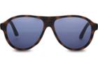Toms Traveler By Toms Women's Zion Matte Dark Tortoise Sunglasses With Indigo Blue Lens