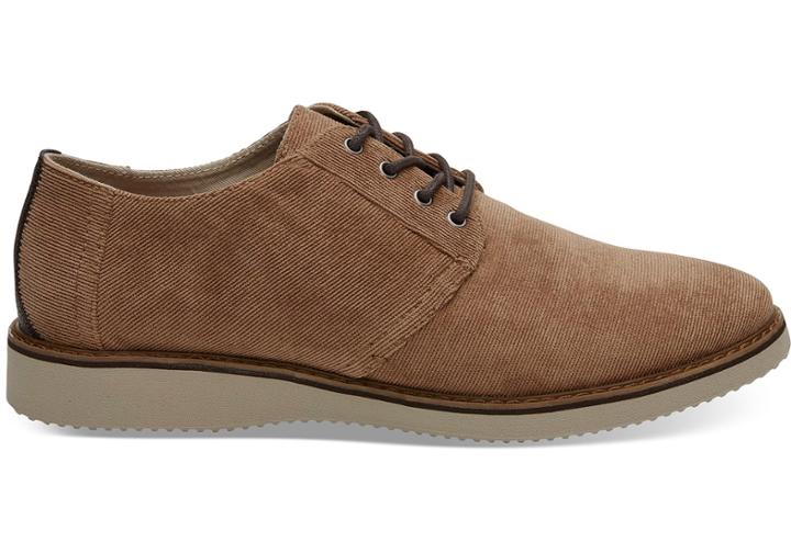 Toms Bark Micro Corduroy Men's Preston Dress Shoes