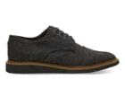 Toms Toms Charcoal Speckled Tweed Men's Brogues Shoes - Size 7.5