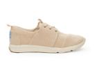 Toms Toms Natural Canvas Textured Women's Del Rey Sneakers Shoes - Size 6
