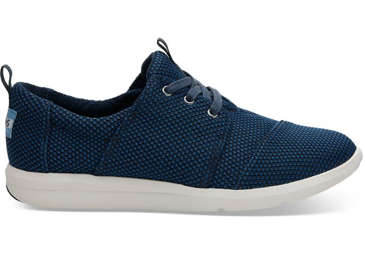 Toms Imperial Blue Technical Knit Women's Del Rey Sneakers