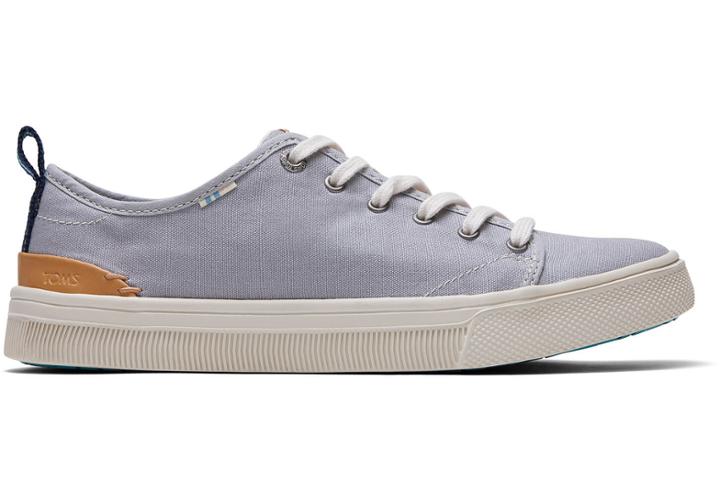 Toms Drizzle Grey Canvas Women's Trvl Lite Low Sneakers
