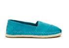 Toms Turquoise Suede Rope Sole Womens Classics