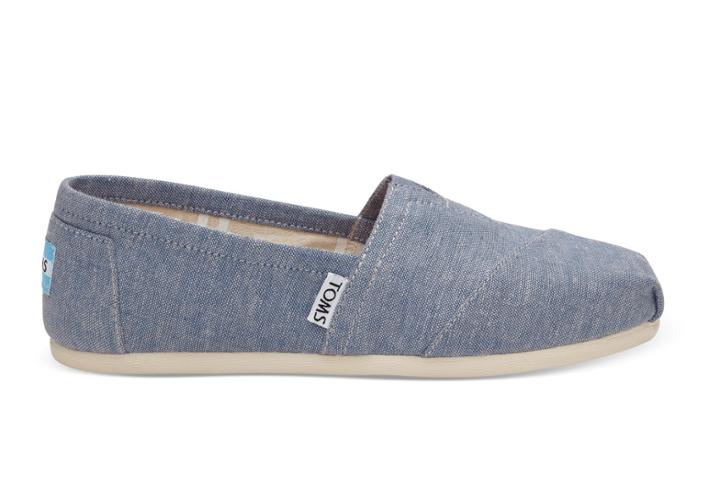 Toms Blue Slub Chambray Women's Classics