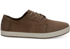 Toms Bark Oiled Suede Cotton Twill Men's Payton Sneakers