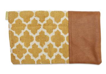 Toms Yellow Tile Fold Over Clutch