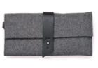 Toms Charcoal Heavy Felt Gallivant Wallet