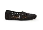 Toms Black Satin Woven Women's Classics