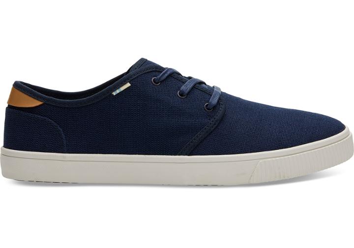 Toms Navy Heritage Canvas Mens Carlo Sneakers