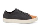 Toms Toms Black Washed Canvas Leather Men's Lenox Sneakers Shoes - Size 10.5