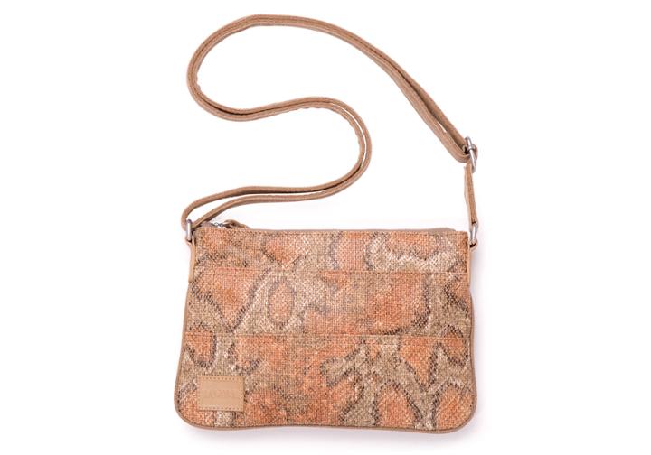Toms Olive Snake Canvas Promenade Crossbody Bag