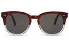 Toms Toms Dodoma 201 Tortoise Crystal Fade Polarized Sunglasses With Smoke Grey Lens