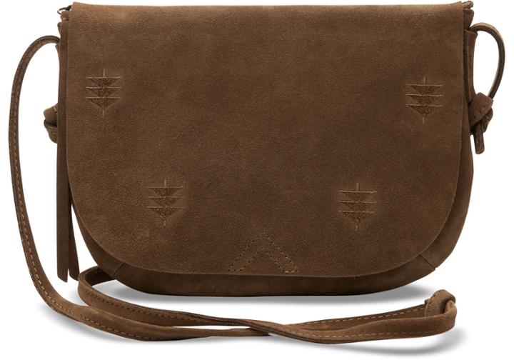 Toms Toms Toffee Suede Embroidered Venice Crossbody Bag