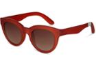 Toms Traveler By Toms Women's Florentin Matte Rooibos Sunglasses With Brown Gradient Lens