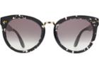 Toms Toms Yvette Clear-black Tortoise Sunglasses With Grey Gradient Lens