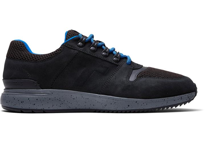 Toms Waterproof Black Distressed Leather Men's Arroyo Sneakers