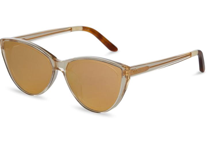 Toms Toms Josie Champagne Crystal Sunglasses With Rose Mirror Lens