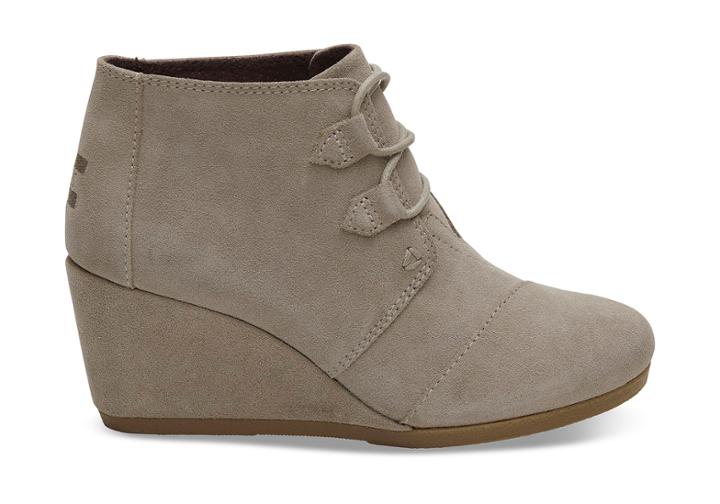Toms Desert Taupe Suede Women's Kala Booties