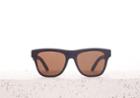 Toms Traveler By Toms Women's Dalston Matte Black Sunglasses With Solid Brown Lens