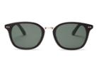 Toms Toms Barron Black Grey Grain Sunglasses With Green Grey Lens