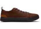 Toms Brown Distressed Leather Men's Trvl Lite Low Sneakers