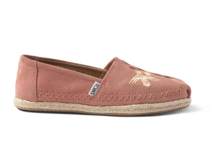 Toms Toms Canyon Clay Embroidered Women's Espadrilles Shoes - Size 9.5
